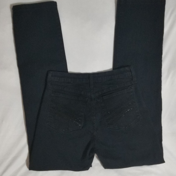 NYDJ Dark Blue Straight Leg Stretch Jeans - Picture 3 of 8